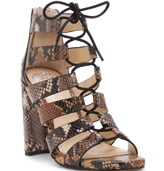 Vince Camuto Shoes - Vince Camuto Snake Skin Retro Python Heels